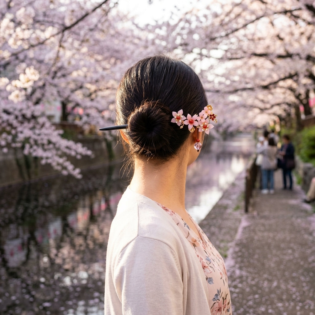 sakura hair stick
