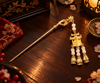 Chinese Lantern Hair Stick
