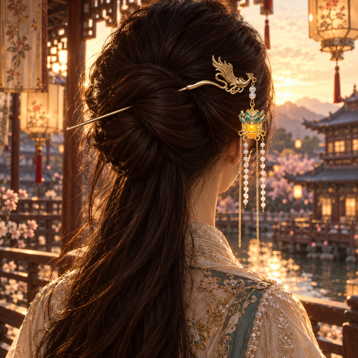 Chinese Phoenix Hair Pin