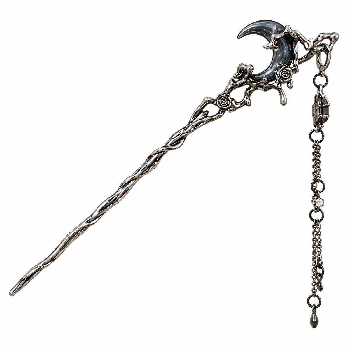 Crescent Shaped Hair Pin