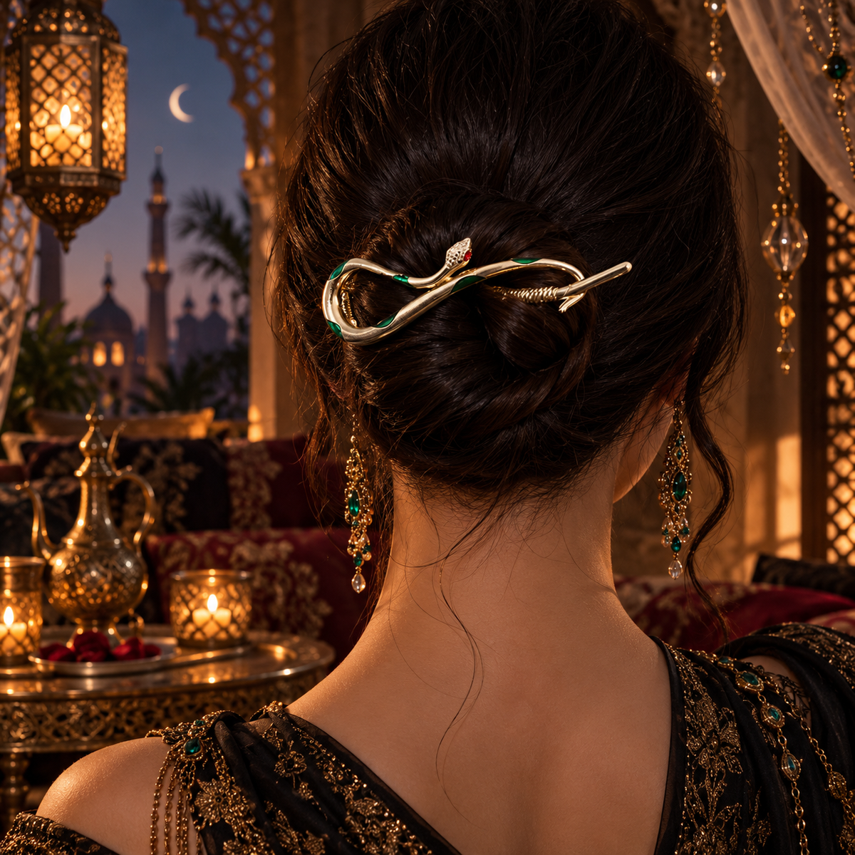 Gold Snake Hair Accessories