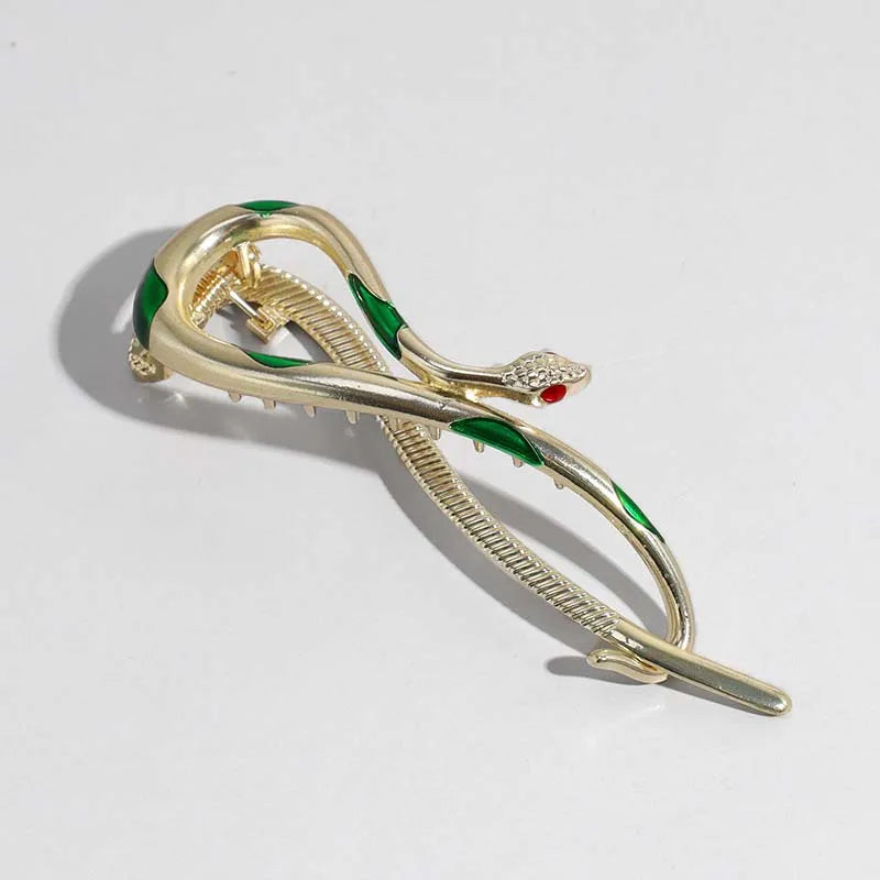 Gold Snake Hair Clips