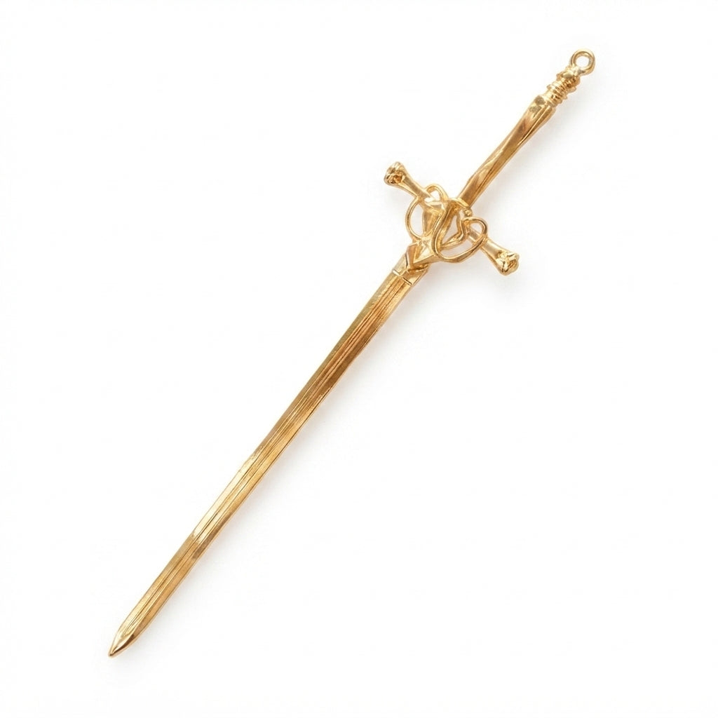 Gold Sword Hair Pin