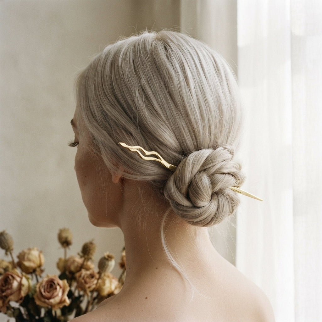 sterling silver hair stick
