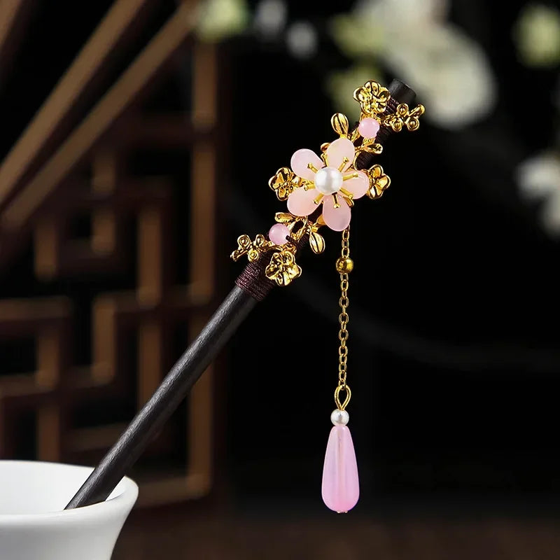 plum blossom hair accessories
