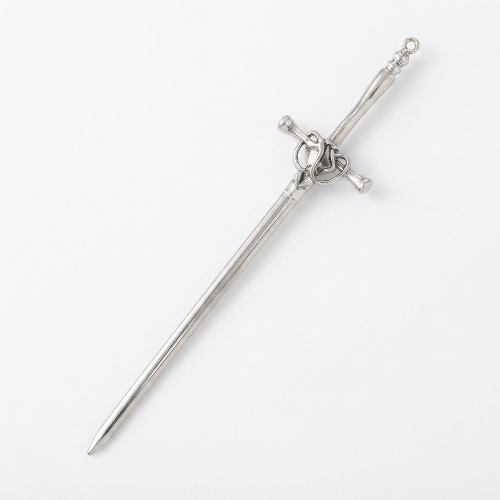Silver Sword Hair Pin