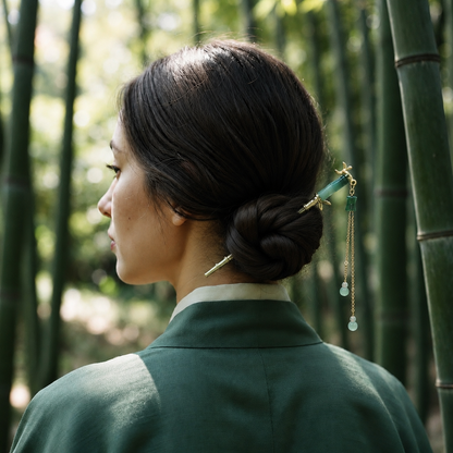 bamboo hair pin