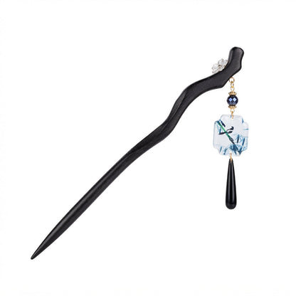 black hair chopsticks