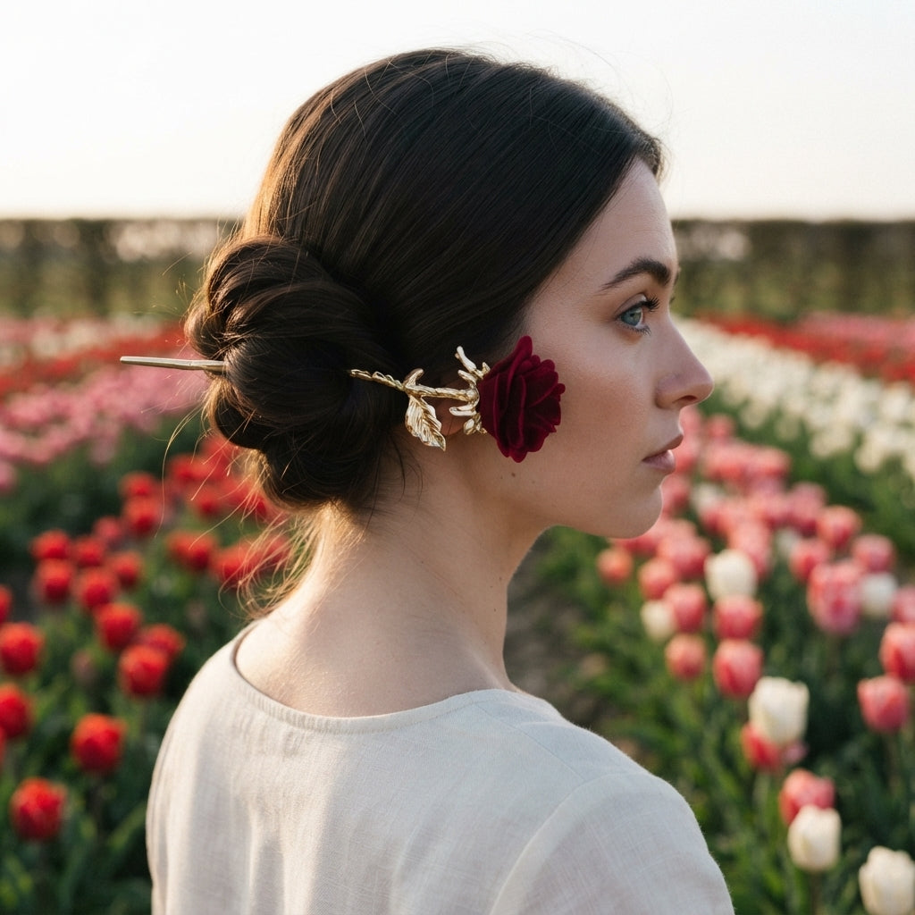 rose hair pins
